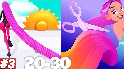 Hair Challenge Gameplay Walkthrough Level 20-30 iOS Android Part 3