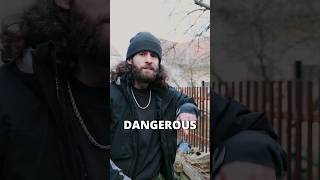 The Most Dangerous Knife Throwing Trick-Shot #shorts