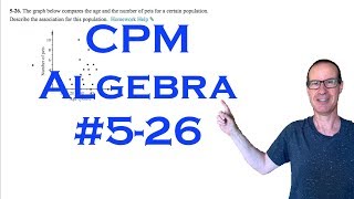 CPM Algebra Chapter 5 Problem 26