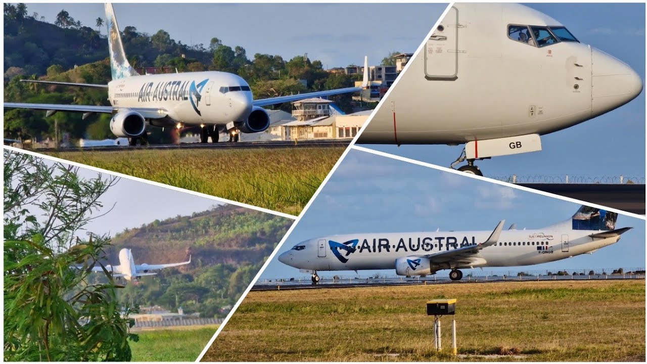 Air Austral Décollage du B738 (F-ONGB) - Aéroport de MAY🌻TTE [04.12.2022]