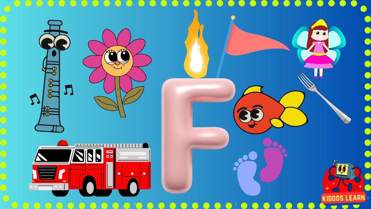 Теперь я знаю алфавит | Изучаю буквы F | Песня про алфавит F! 