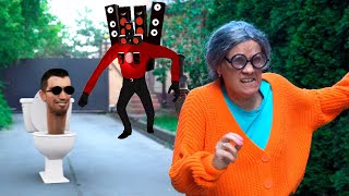 Super Granny VS Skibidi toilet and New SpeakerMan MECHA Boss