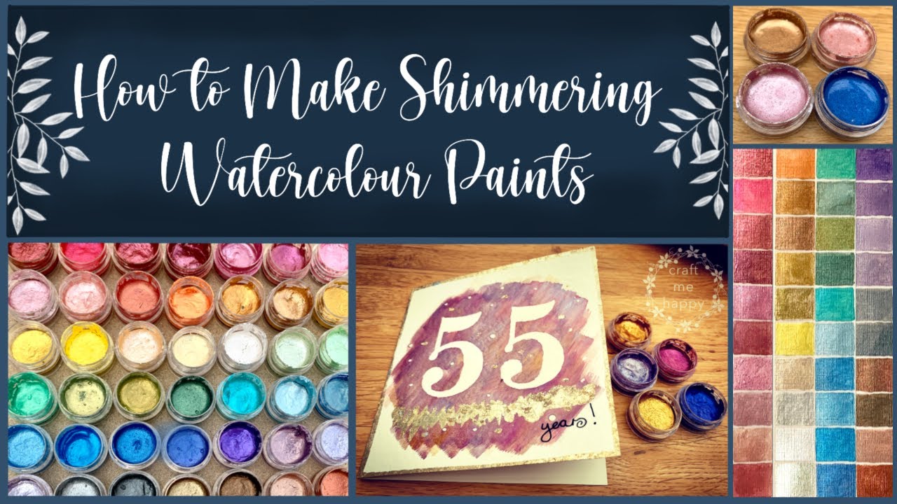 How to make shimmering, metallic watercolours with just two ingredients
