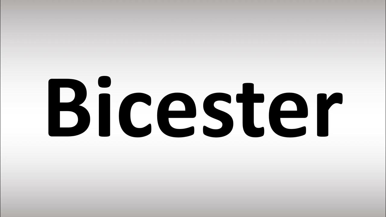 How to Pronounce Bicester YouTube