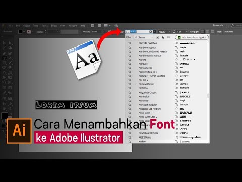 cara download font untuk adobe illustrator