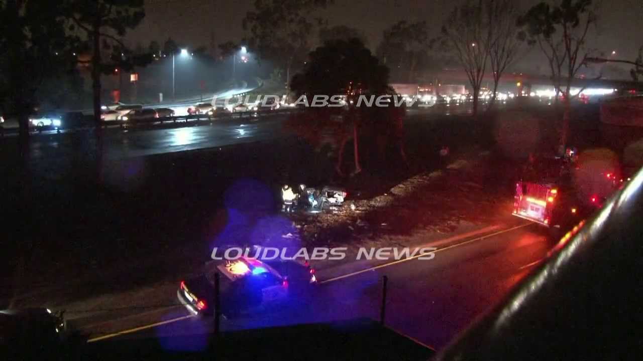 Freeway Transition Crash / Santa Fe Springs RAW FOOTAGE - YouTube