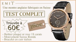 Montre Anglaise À 60 De Style Vintage Suisse Mais Neuve De Marque Emit Test De La Nobleman E0103.