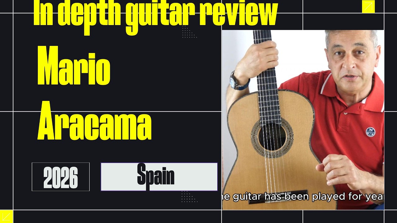 Review Mario Aracama 2026 www.concert-classical-guitar.com

00:00 Music sample
00:50 Presentation & specs
03:46 Tone color
05:58 Loundness power
07:30 Dynamic change
10:36 Playability
12:36 Overtones & harmonics
14:10 Sustain
16:55 String separation
21:08 Conclusion

Everybody knows that Granada is the place where you will find some of the greatest luthiers of Spain, Mario Aracama is one of those. His guitar offers the sweetness of the Granada sound plus a great dynamic. Mario graduated from the London Guildhall University in Instruments building.  In addition to this international training, Mario has fully integrated into his craft all the know-how of the Granada luthiers.

As a result: the high quality of the Granada sound is there but with some loudness, halfway from the voice of a traditional guitar and the loudest double top or lattice guitar, a clear traditional tone with wonderful basses. Have a look at Philippe's review you will like it.

The finest concert guitars are available at :
www.guitare-classique-concert.fr
www.concert-classical-guitar.com
www.klassische-meistergitarren.de


For any additional information: contact andre@guitare-classique-concert.fr