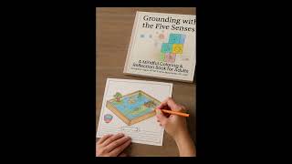 Grounding with the Five Senses #agingparents #booktok #Grounding #MindfulColoring #AdultColoring