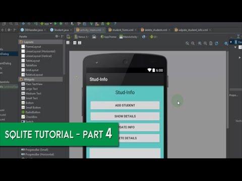 Use of SQLite in Android Application - Part 4