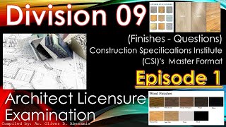 ALE REVIEW: Division 9 - Finishes EPISODE 1: Architect Licensure Examination screenshot 2