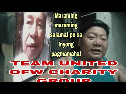 ANG PAGYAKAP SA AMIN NG TEAM UNITED OFW CHARITY GROUP MARAMING SALAMAT PO 🙏 #pagmamahal