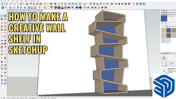 HOW TO MAKE A CREATIVE WALL SHELF IN SKETCHUP