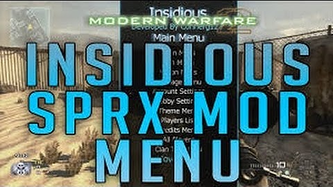 How To Install A SPRX Mod Menu On Mw2 Ps3 (Jailbreak Only)
