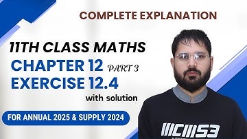 Class 11 Maths Chapter 12 Exercise 12.4 Solution | Law of Sines | 1st year math guess paper | Part 3