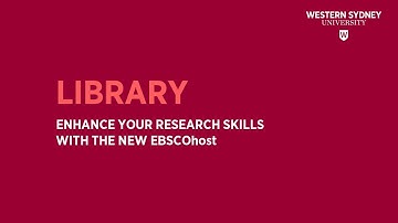 Enhance your research skills with the new EBSCOhost