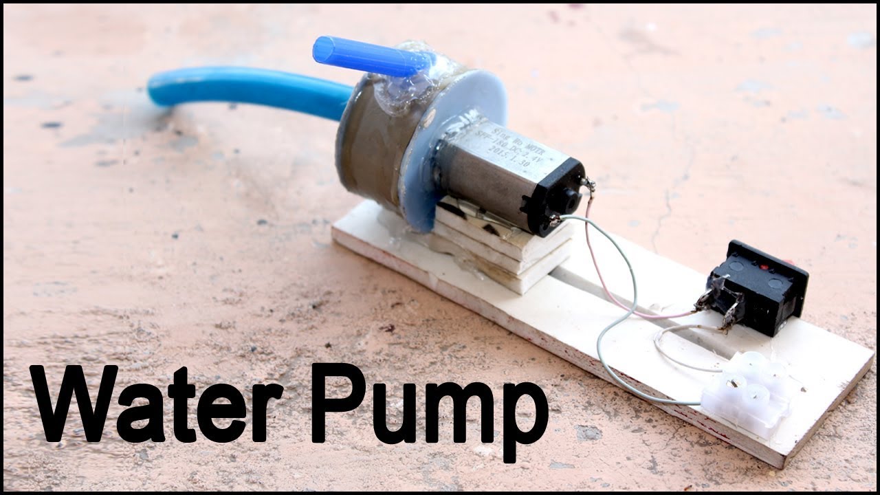 How to make a water pump at home - YouTube