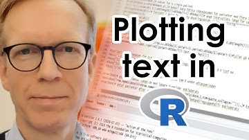 Plotting text in R