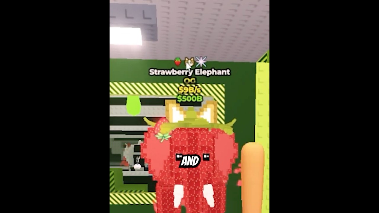 1v1 vs Strawberry Elephant With MEOWL Trait...  #roblox #stealabrainrot