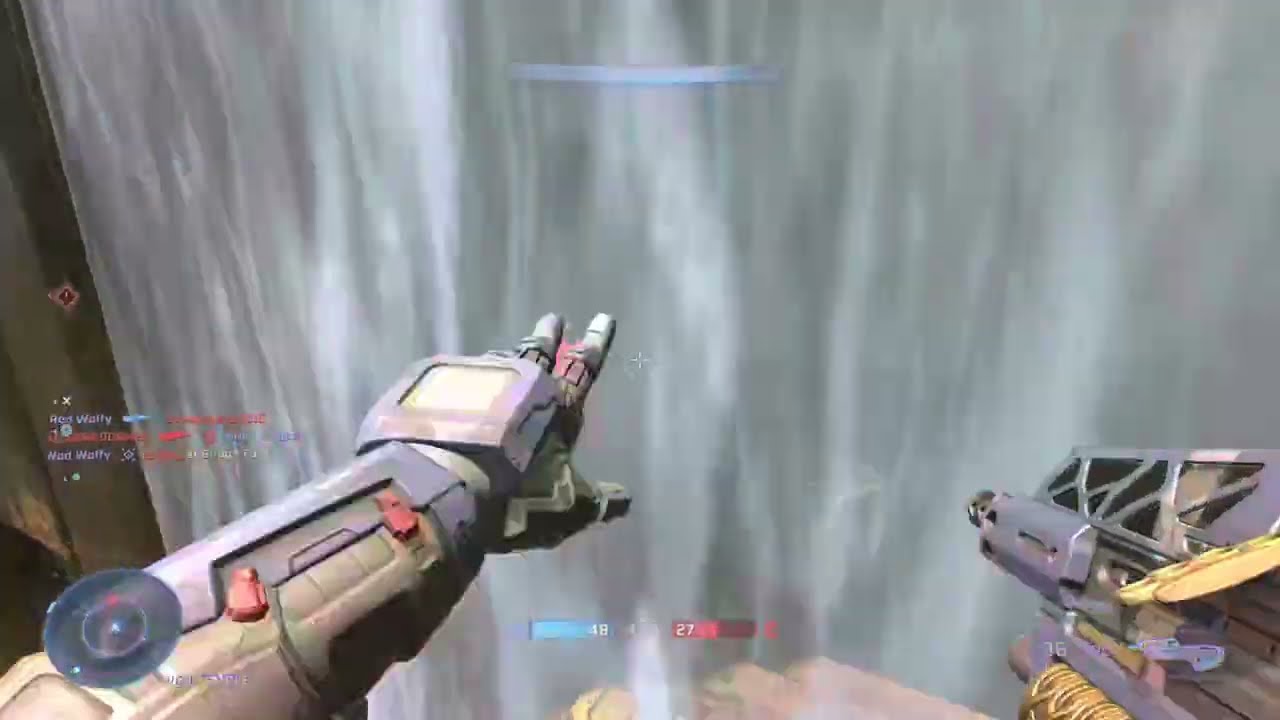 Halo Infinite: Spike Grenade Jumping Behind Waterfall - Forest