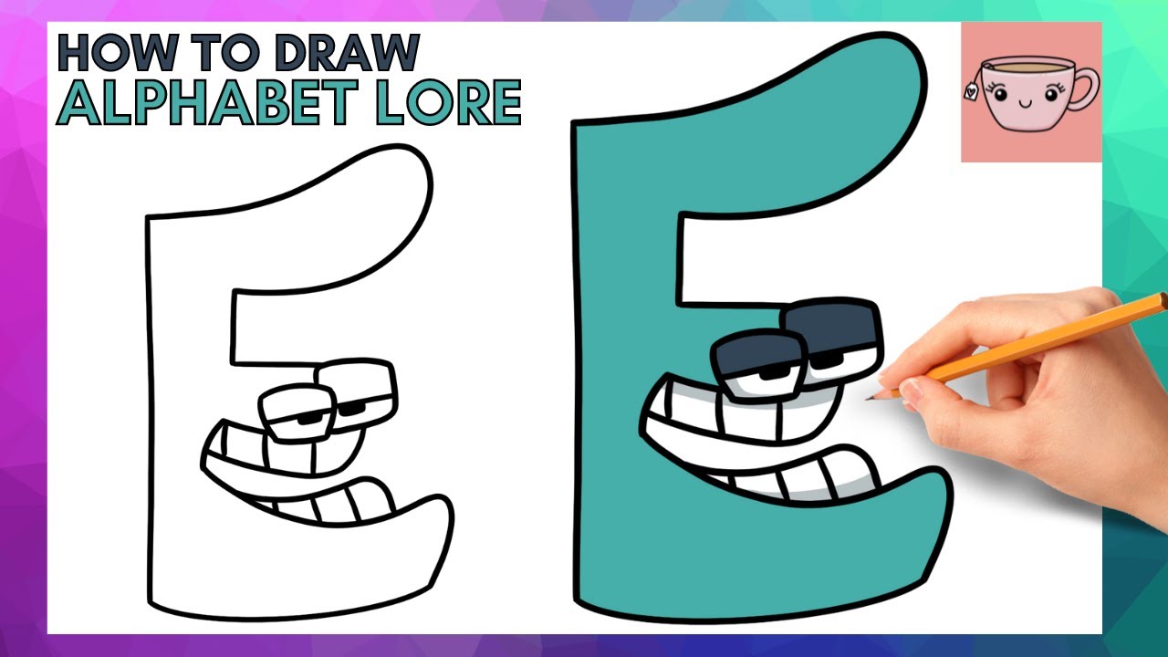 How To Draw Alphabet Lore - Letter N