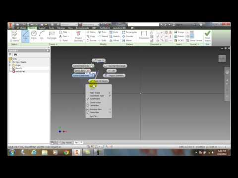 Inventor 02-15 Restarting a Line