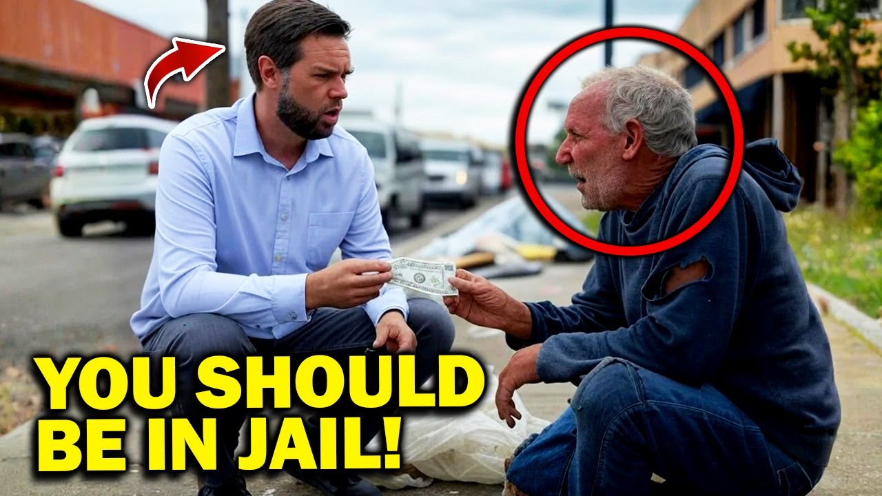 Homeless Man Asks JD Vance for $1 – His Response Shocks Everyone!