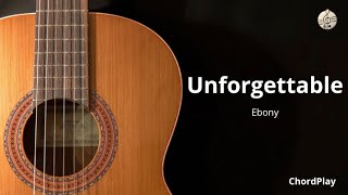 🎤 Unforgettable - Ebony (Star Academy) | Karaoké guitare acoustique 🎸