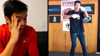 Reacting To My First Yoyo Contest Freestyle...