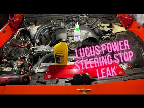 LS SWAP BOX CHEVY POWER STEERING LEAK QUICK FIX WITH LUCUS STOP LEAK#