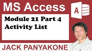 CMS Module 21 Part 4 Activity List on Calendar - Microsoft Access