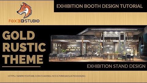 luxury gold exhibition stand