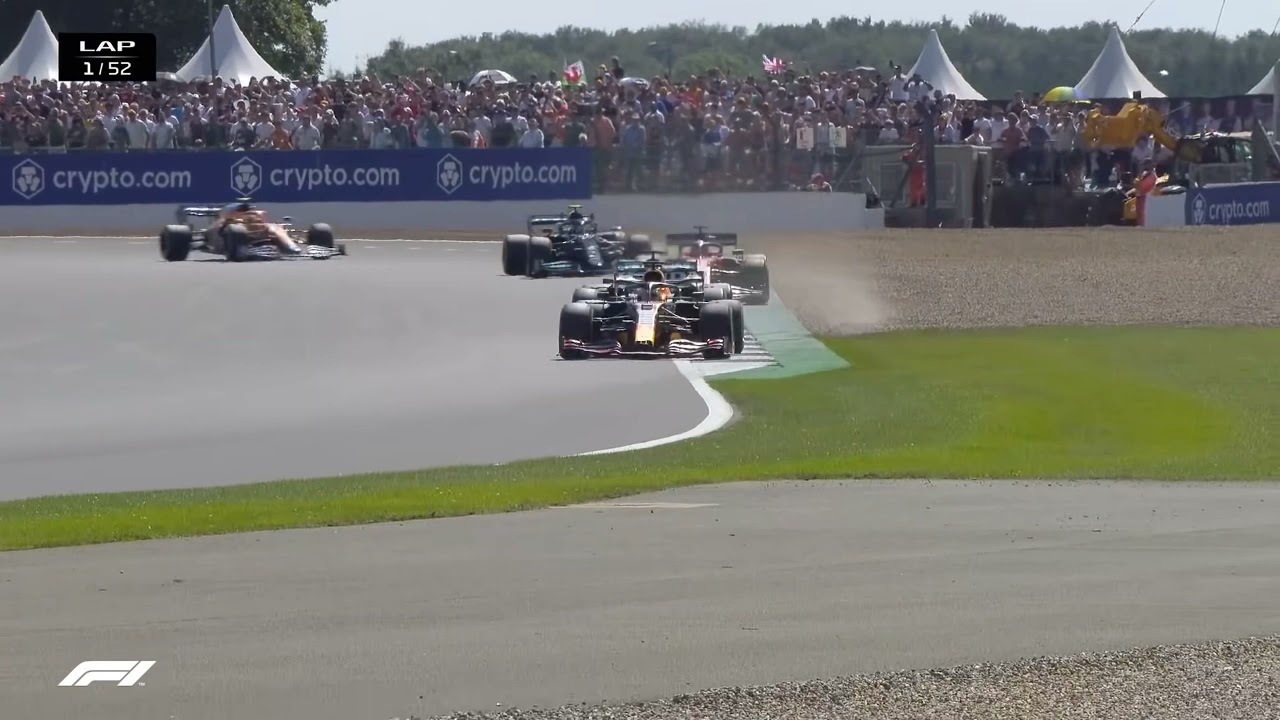 BBC F1 Coverage of the opening lap, 2021 British GP