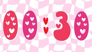 30 Second Groovy Hearts Timer