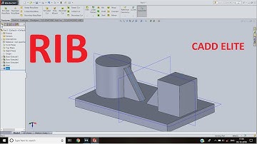 SOLIDWORKS || RIB COMMAND || HOW TO USE RIB COMMAND IN SOLIDWORKS ON CYLINDER AND SQUARE