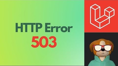 What is HTTP error 503?