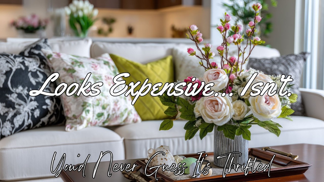 Роскошный вид по доступной цене 🌸 Весенний декор в стиле фермерского дома из секонд-хенда с элега...