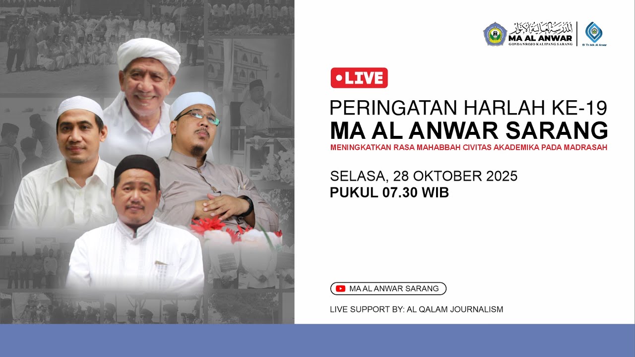 🔴[ LIVE ] HARLAH MA AL ANWAR YANG KE-19.