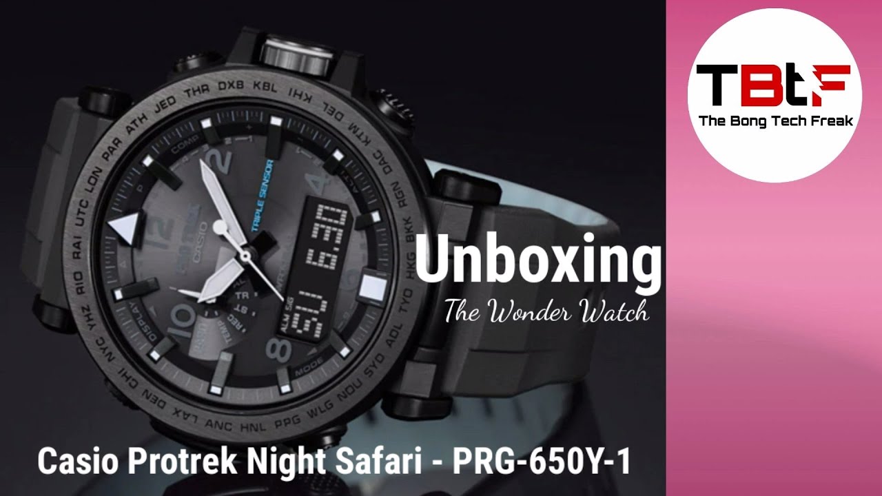 Unboxing - Casio Protrek Night Safari - PRG-650-Y-1