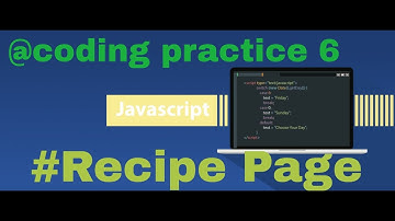Javascript coding practice 6 || Recipe page || nxtwave ccbp 4.0 || #javascript #india #ccbp