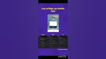 Log in/Sign up Mobile App. #coding #webdesign #learnhtml5andcss3 #python #webdevelopment
