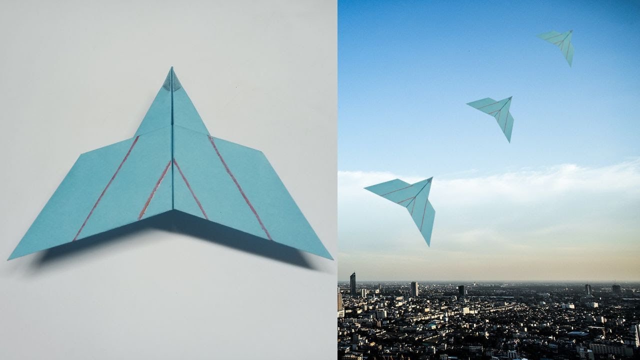 How To Make A Origami Paper Plane Bird Fly Far Paper Plane Fly Like