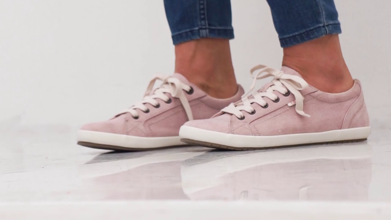 Taos Footwear Womens Star Pink Washed Canvas Spring 2018 NT - YouTube