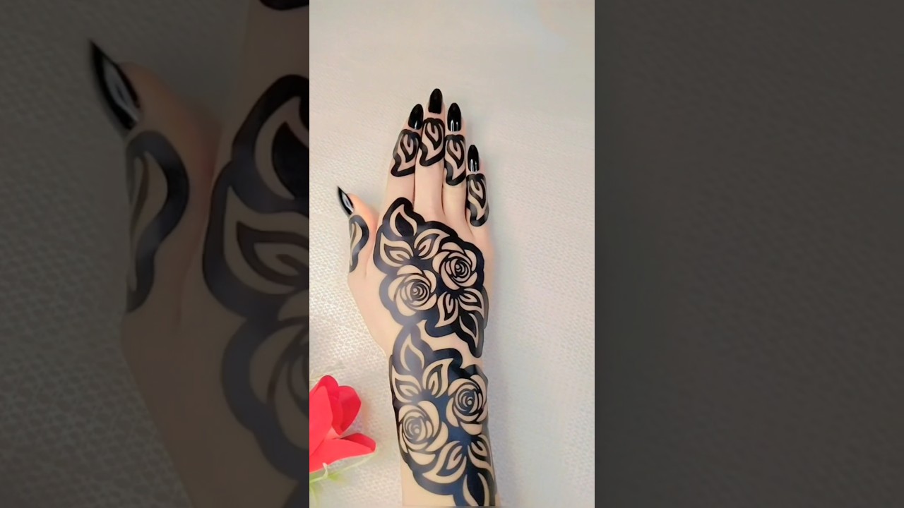 Beautiful sticker mehndi design #shorts