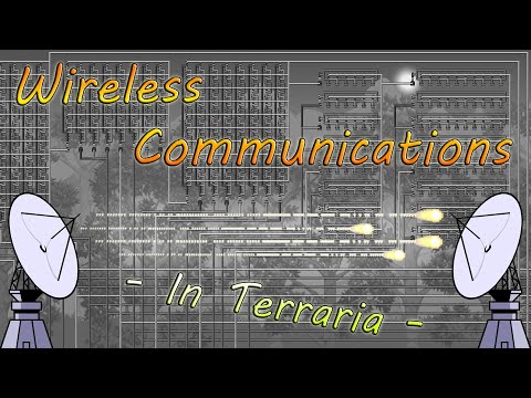 Terraria: Worlds first wireless satellite made from logic gates and portal stations