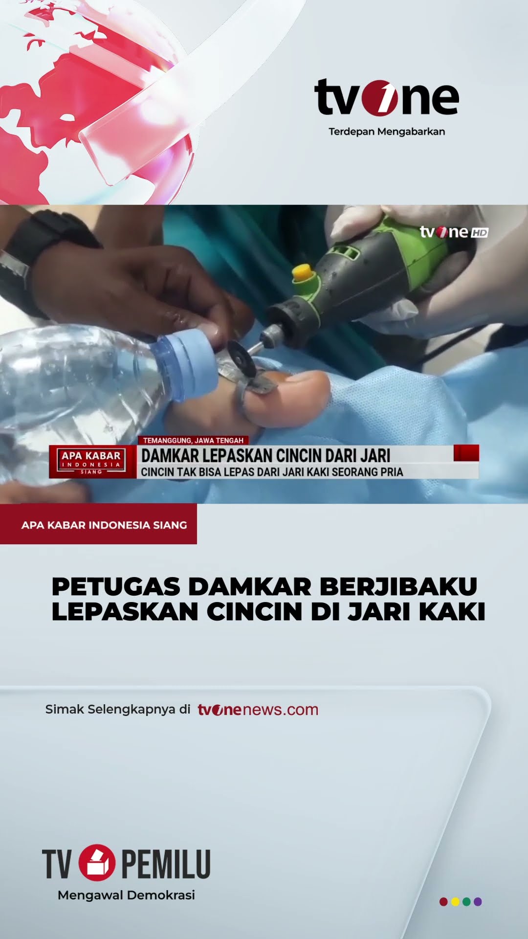 Petugas Damkar Lepaskan Cincin di Jari Pria yang Membengkak | tvOne