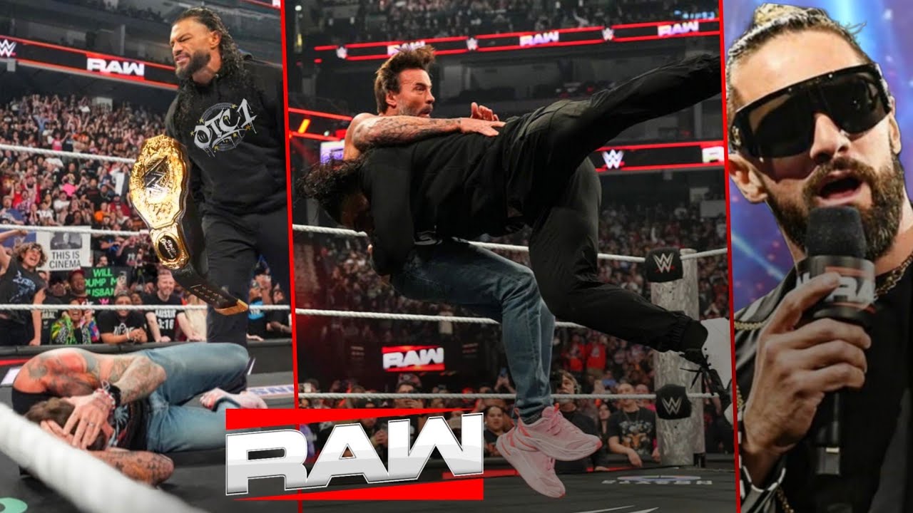 WWE Raw 2 March 2026 - Roman Reigns Returns And Attacks CM Punk, Seth Rollins Wrestlemania Match ?