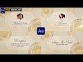 Wedding Invitation Video Editing in Aftereffects || Wedding Invitation Template Telugu || Nithish Fx