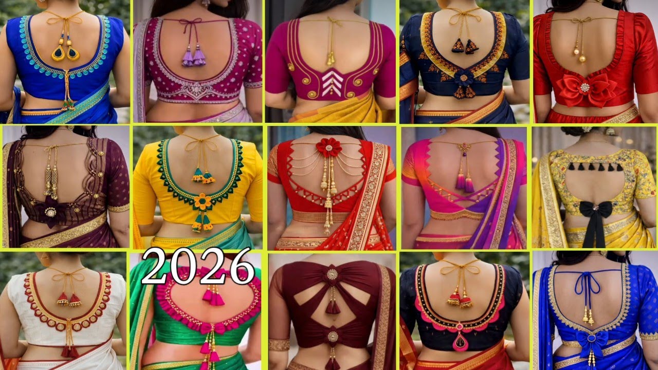 💯🎀Simple And Stylish Blouse Design | Silk Saree Blouse | Back Neck Blouse Design| blouse design 2026