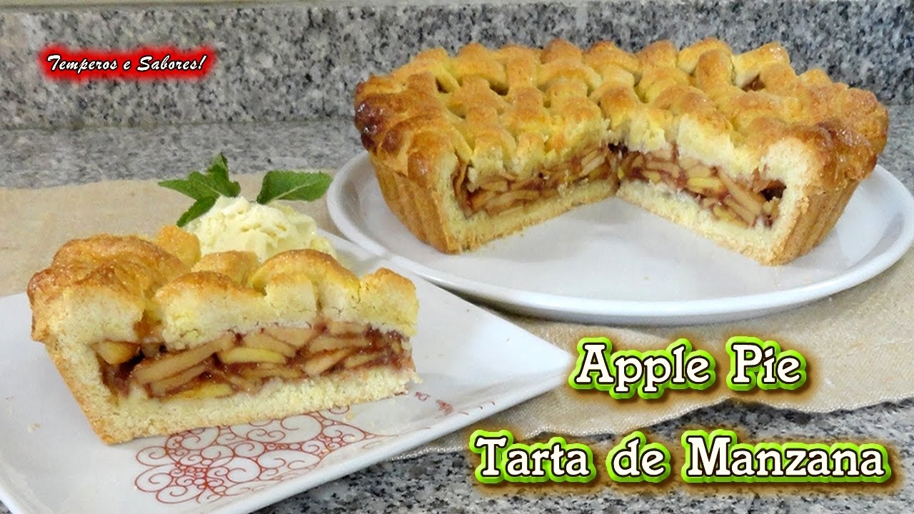 PIE DE MANZANA  Apple Pie  Tarta de Manzana muy fácil y divina